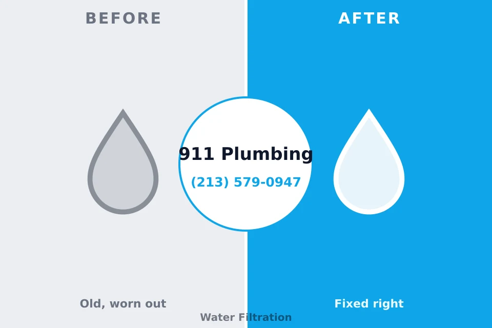 Before and after: plumbing repair Twin Grove, IL